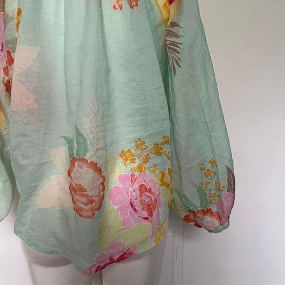 Farm Rio Floral Boho Pheasant Top - Picture 7 of 8